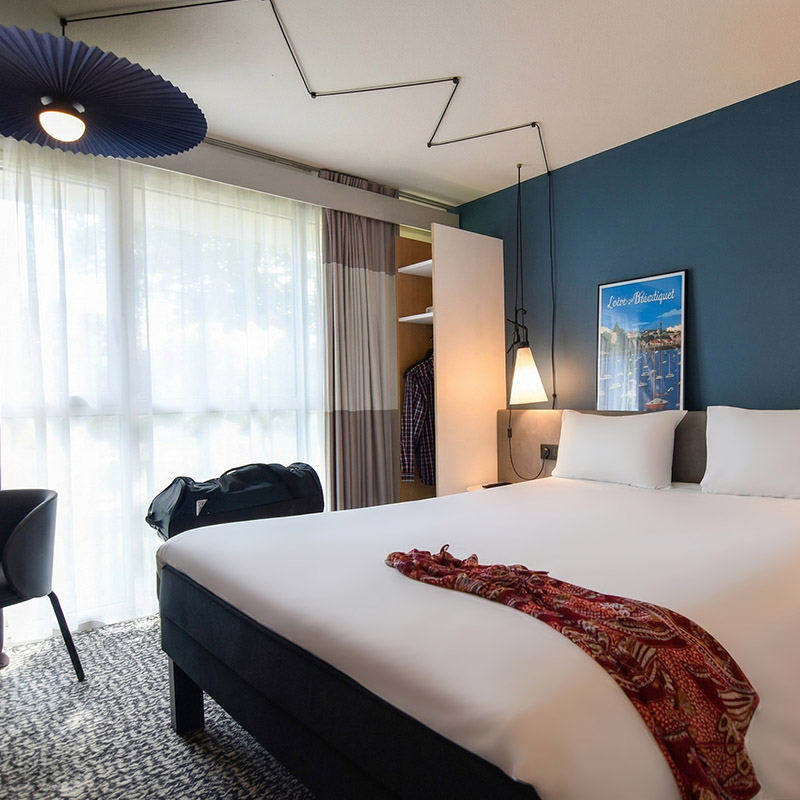 Chambre double de l'hôtel Ibis Nantes Saint-Herblain